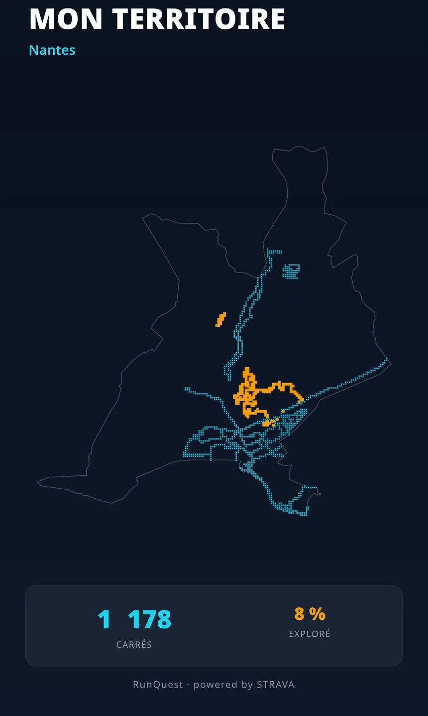 Carte de Nantes en juillet 2026 : 1 178 carrés, territoire dense, même cadrage